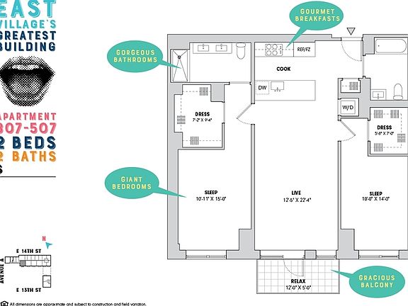 2nd image of 510 E 14th St APT 507