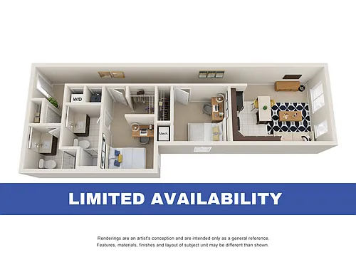 Floor plan 2BR/2BA - Standard