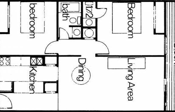 2 Br Floor plan