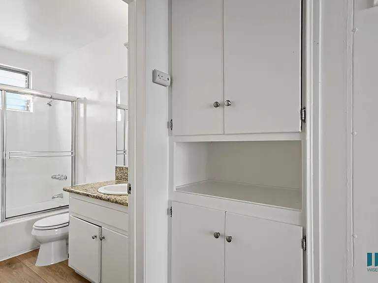 Hall Storage Cabinets and Bathroom