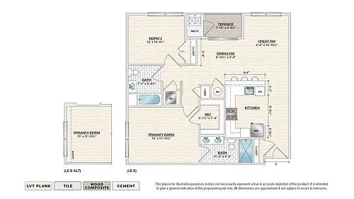 Floor plan The Emery (LE-E & LE-E-ALT)