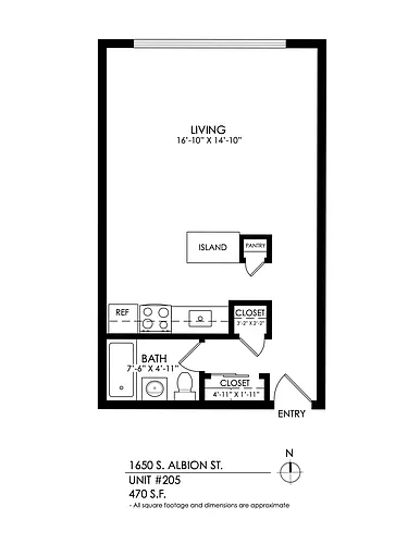 Floor plan Studio