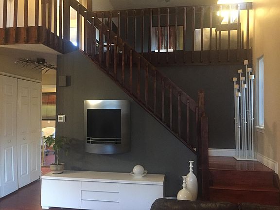 Living Room. ventless fireplace