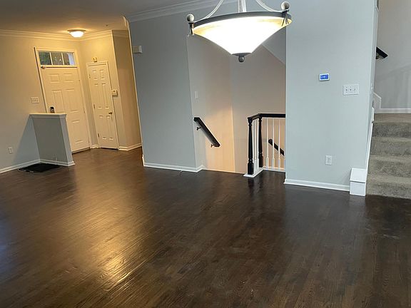 Entryway adjacent to living room