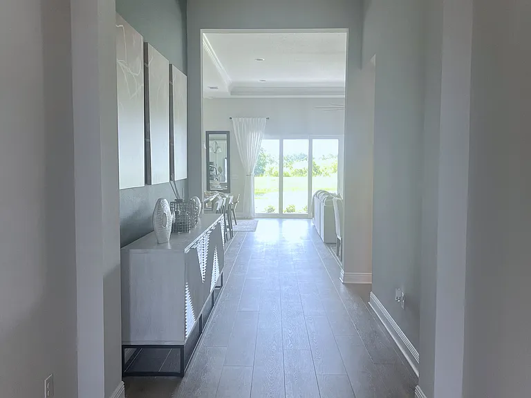 A welcoming entryway sets the tone for the home