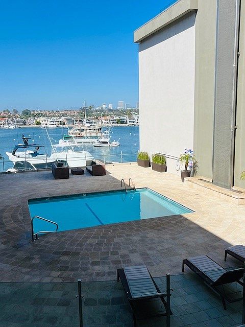 View of Bay, and 50' waterfall from the Livingroom, Patio, and Kitchen