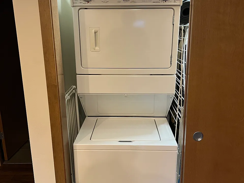 In unit washer and dryer