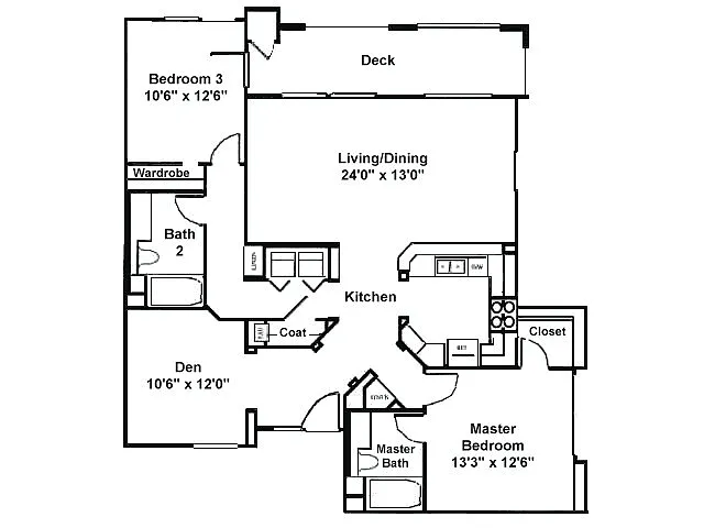 Floor plan Gonara with Den