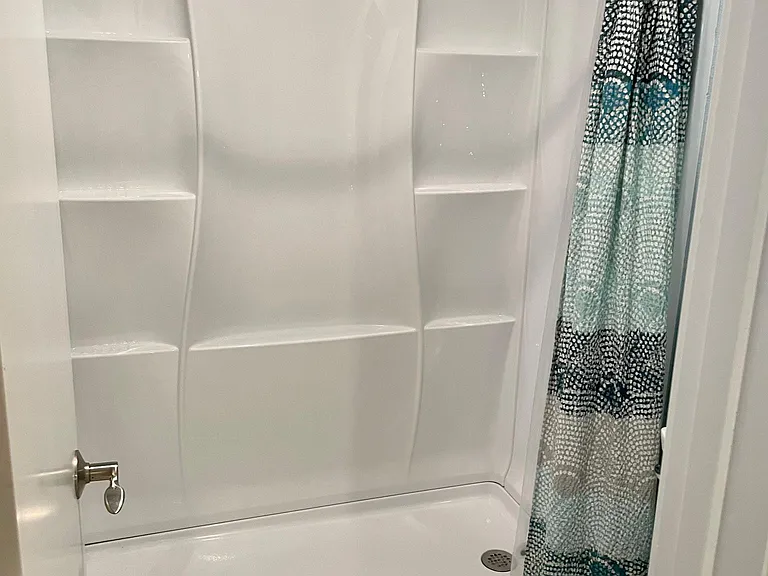 Guest shower with access from guest room or living room.