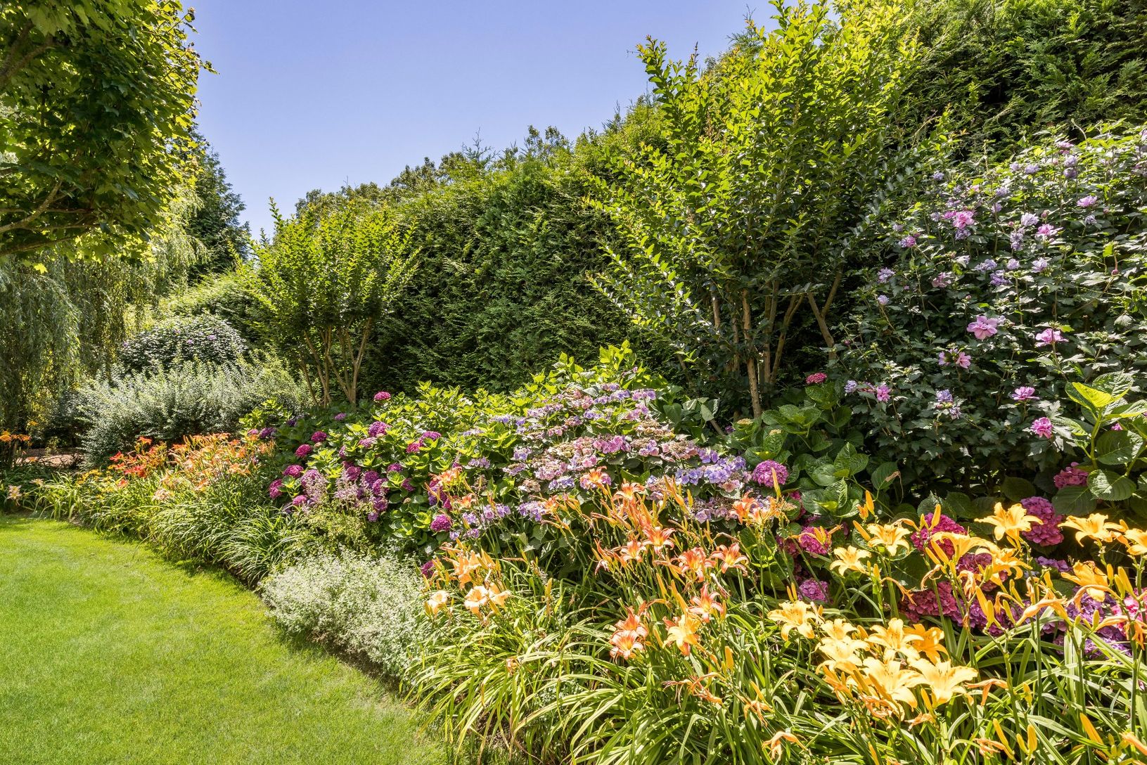A profusion of magnificent flower beds