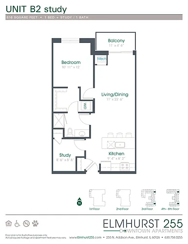 Floor plan B2 Study