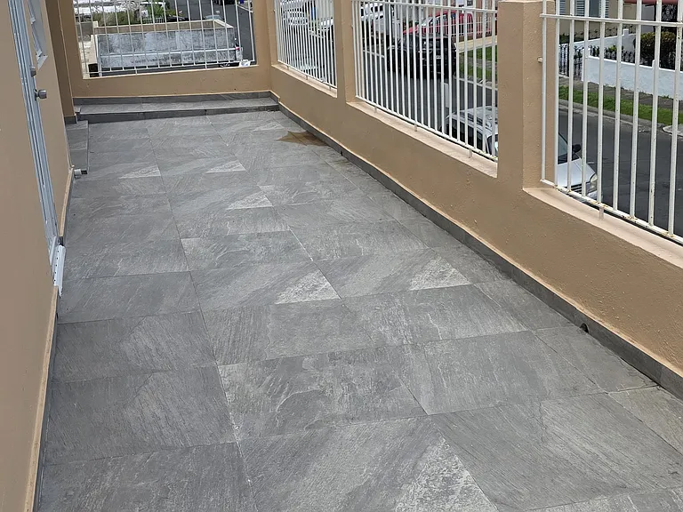 Another view of the front patio.