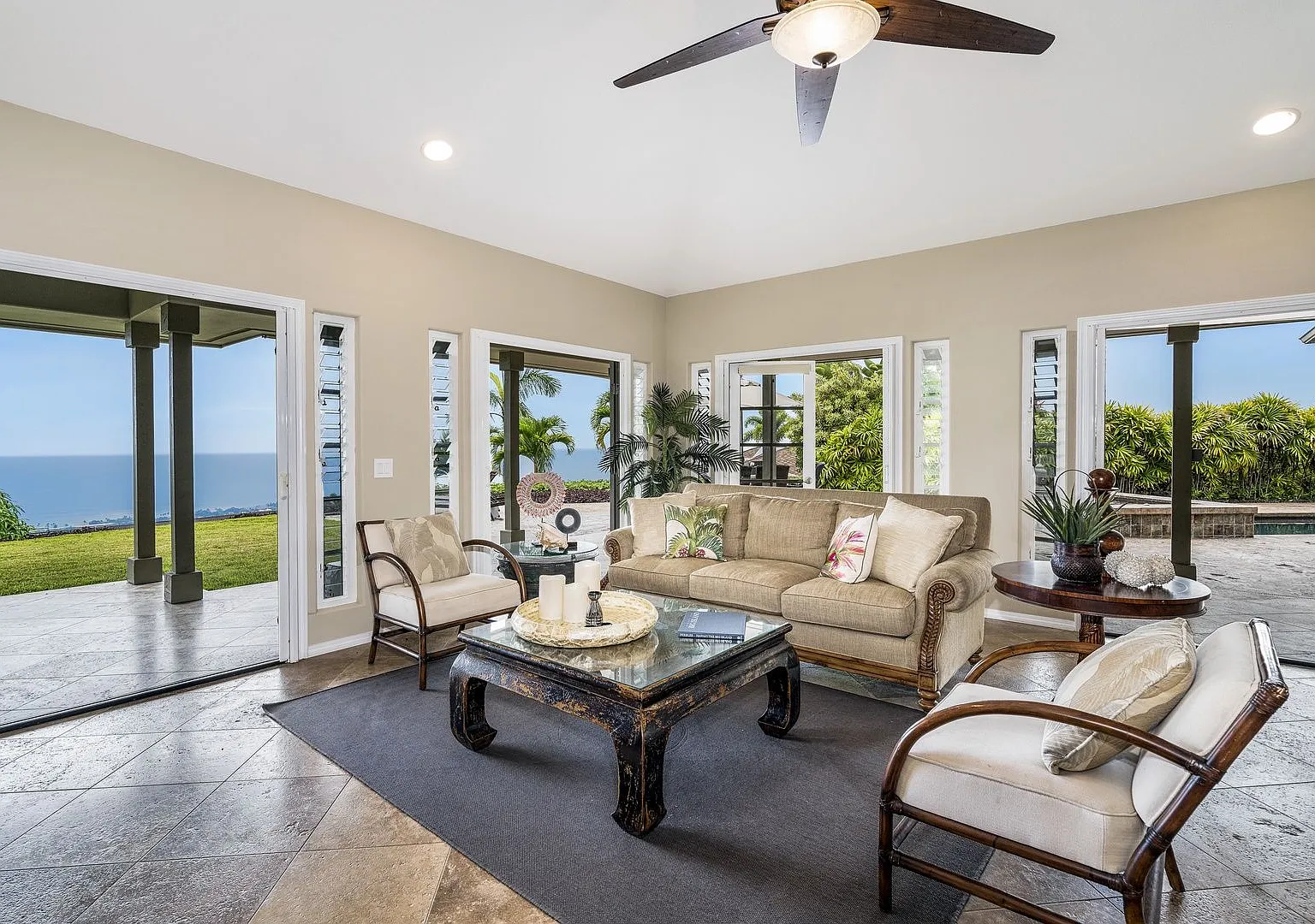 Spectacular Oceanview Home w/Private Pool & Spa, AC & Lanai - Sunset Hale — Photo 3