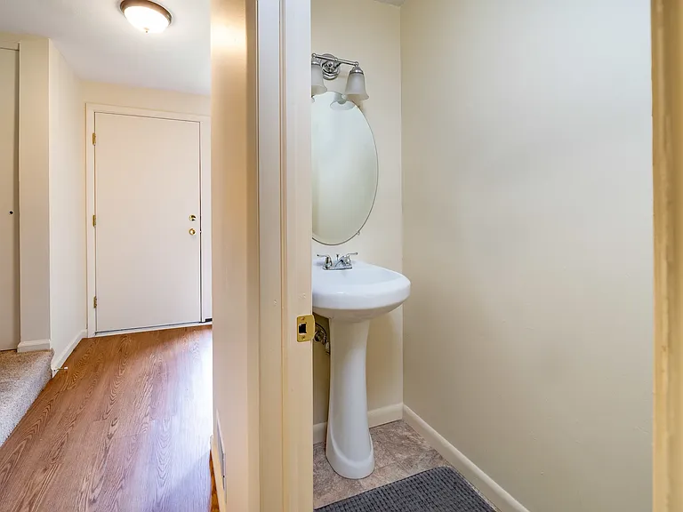Townhome main level powder room