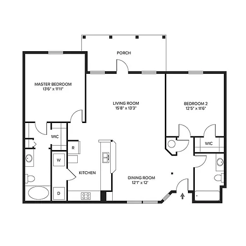 Floor plan Live Oak