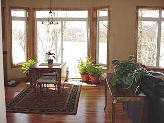 Smashing views of lake from livingroom