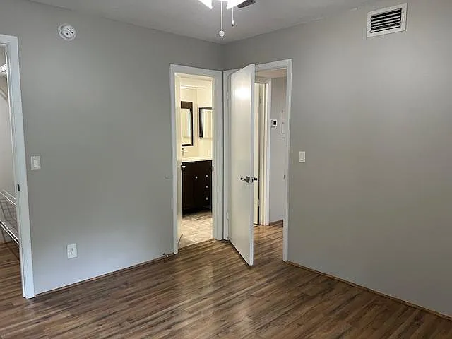 Bedroom and bathroom