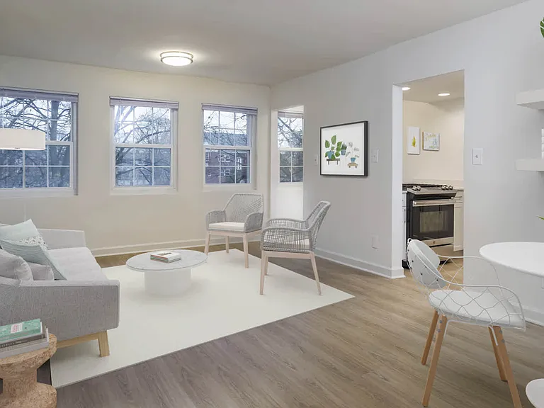 Living Room with Hard Surface Flooring