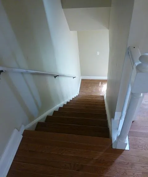 All wood stairs