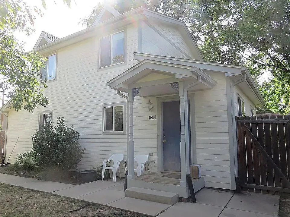 View of the East side of the house, from the private yard