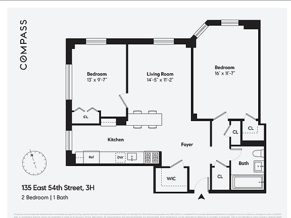 2nd image of 135 E 54th St APT 3H