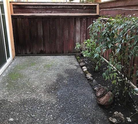 private outdoor patio