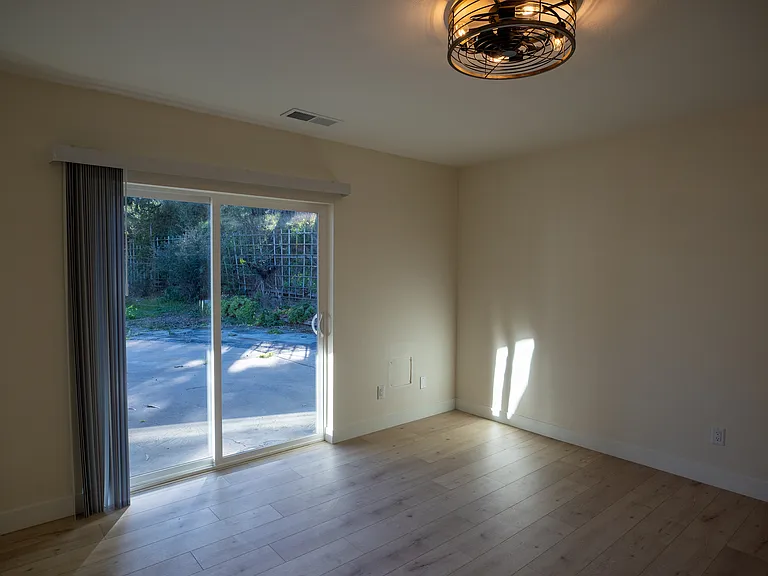 Beautiful views from this spacious bedroom.
