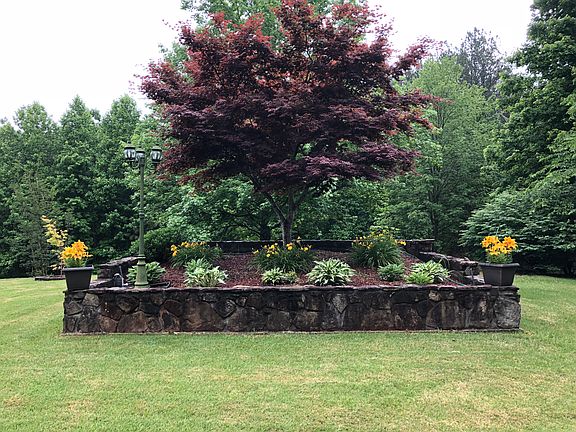 Raised flower bed, Spring