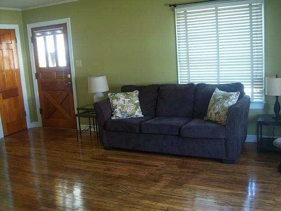 The original oak hardwood floors were recently refinished.