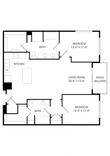 Floor plan C08 2X2