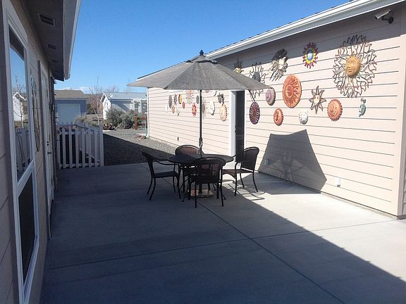 Shaded entertaining area