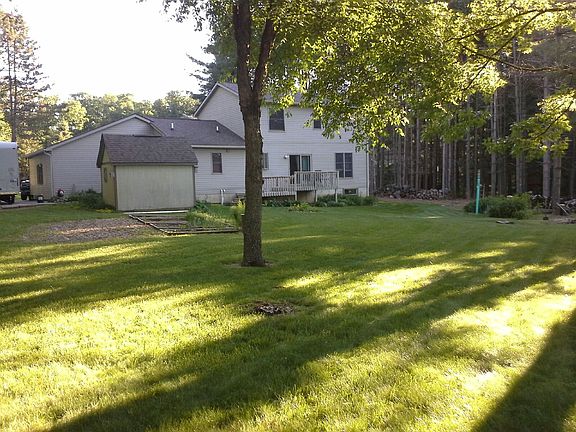Backyard facing house