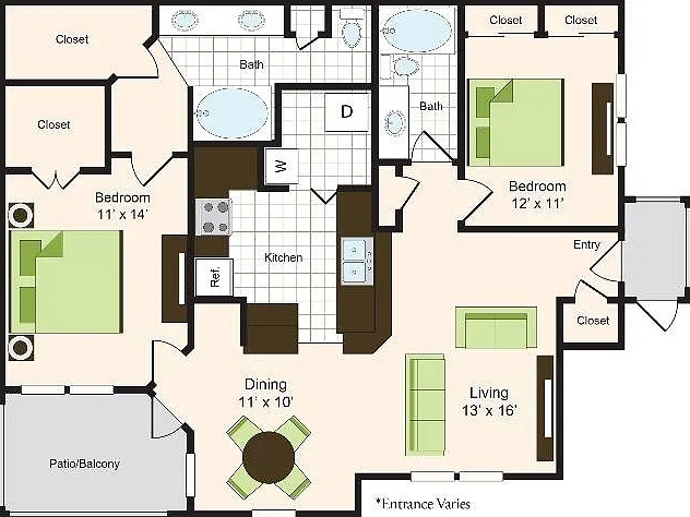 E1 | 2x2 | 1174 sq ft E1 | 2x2 | 1174 sq ft