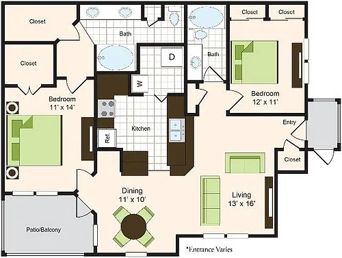 Floor plan E1