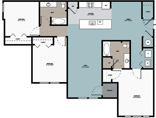 Floor plan 3B