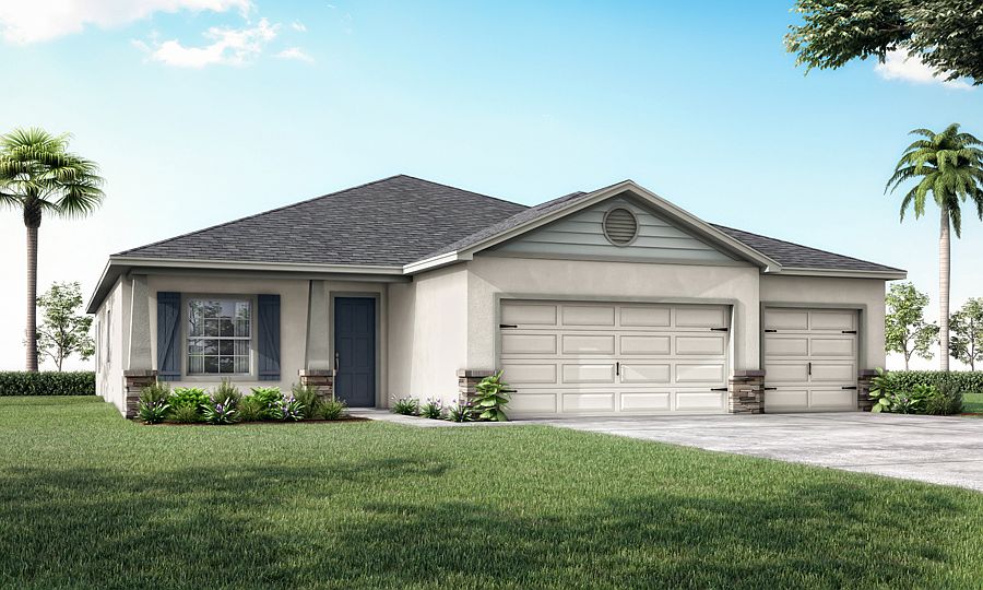 Brand-new home for sale in Wimauma, FL with 4 bedrooms and a den