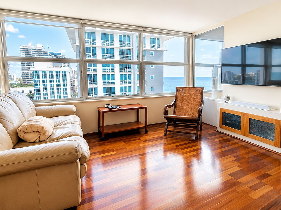 Modern Coastal High-Rise Living Room