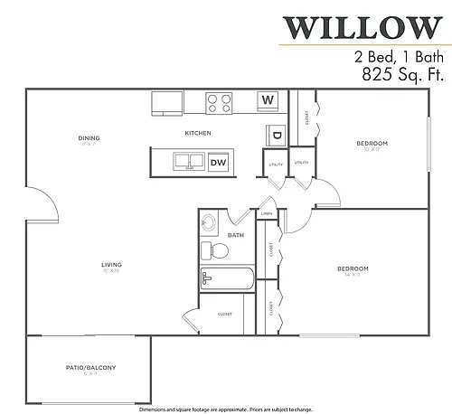Floor plan Willow
