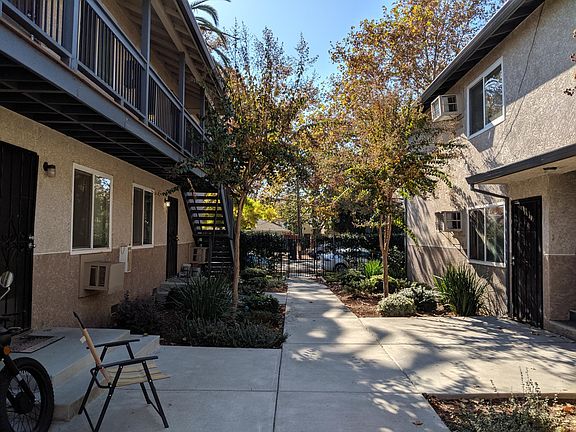 Courtyard in between the 3 Buildings.