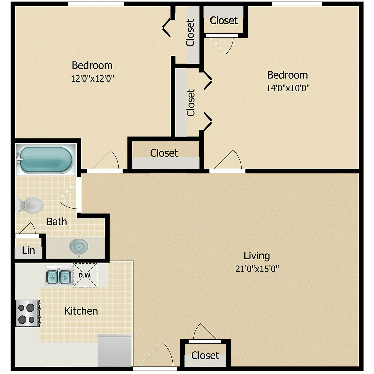 Floor plan The Atwood