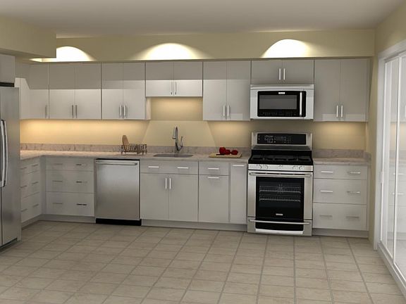 New cabinets, counter and utilities