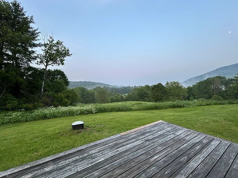 View from back deck looking East towards NH.