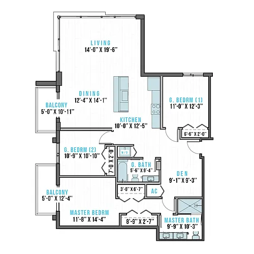 Floor plan U-3