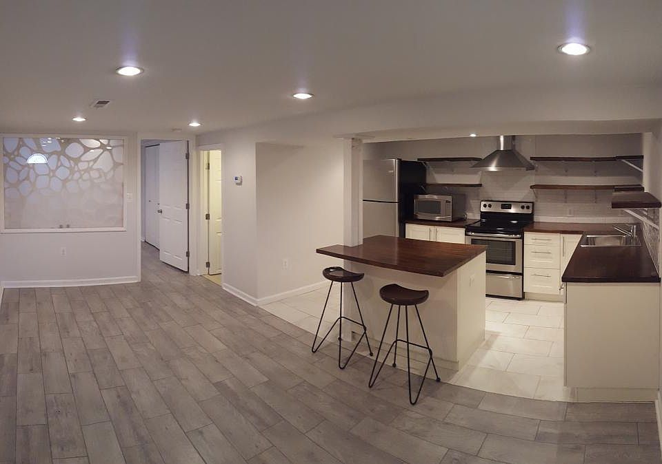 open kitchen and living room