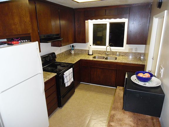 Kitchen with granite