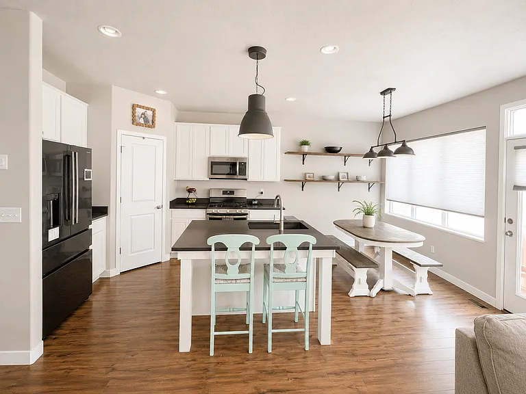 Living into Kitchen - Furnished