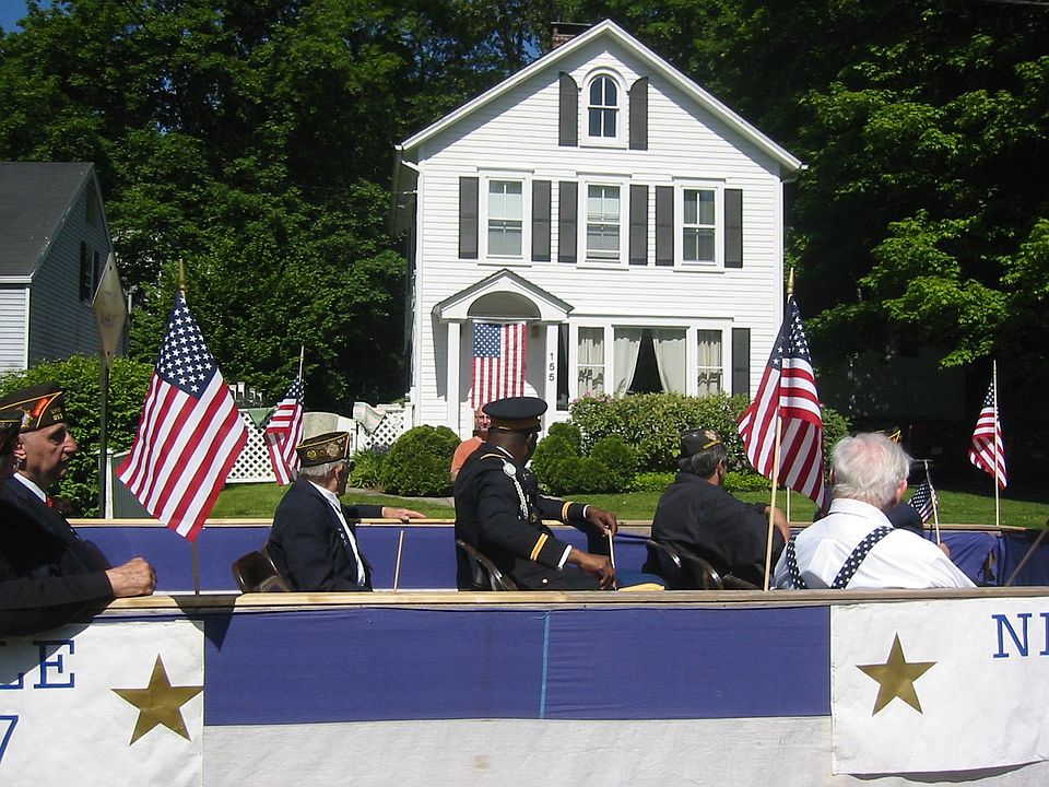 Roadside view at Memorial Day Parade