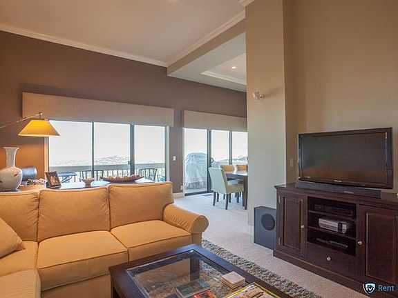 Living Area with Flat Screen TV and Fireplace