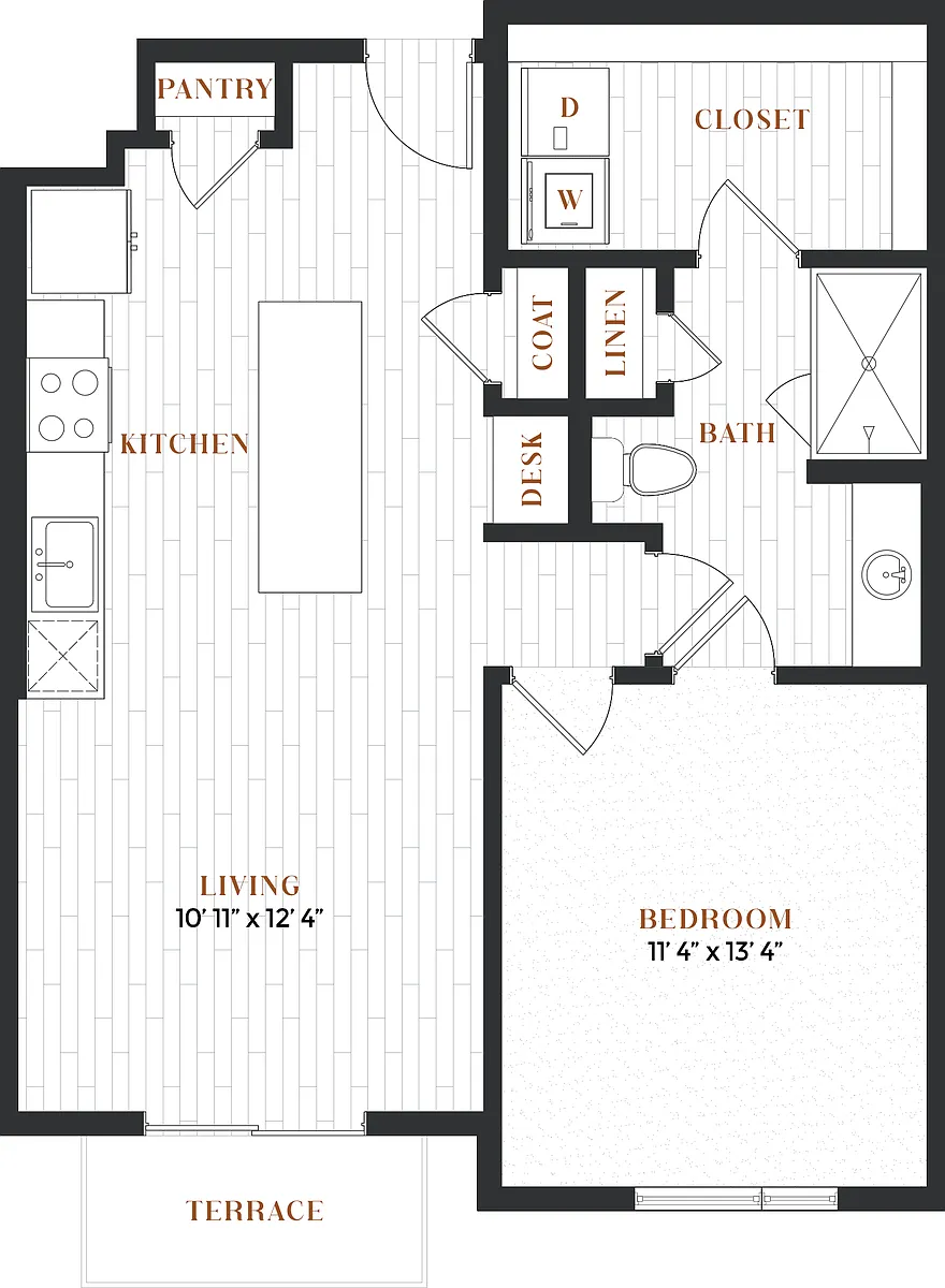 Floor plan 1B