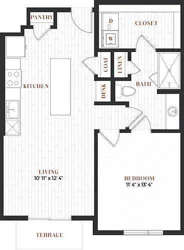 Floor plan 1B